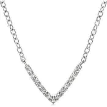Náhrdelník SOFIA stříbrný náhrdelník se zirkony AEAN0606Z/R42+5