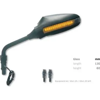 Osvětlení pro motocykl FAR univerzální pravé zrcátko s blinkry barva černá (sada pro FAR6415) (FAR univerzální pravé zrcátko s blinkry barva černá (sada pro FAR6415))