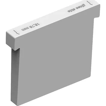 Stavební profil PVC kotvící kolik pro sklo, 17,52 - šedá