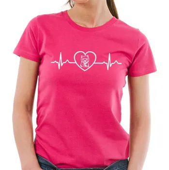 Dámské tričko STRIKER Dámské tričko westík v srdci Barva: Růžová, Velikost: S