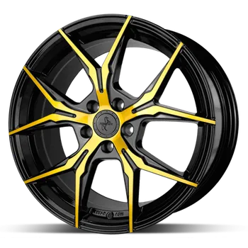 Alu kolo Alu disk Keskin KT19 BFG 8,5x19 5x114 ET40 černý zlatý