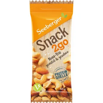 Seeberger Pikantní pražená jemně solená ořechová směs SNACK2GO 50G