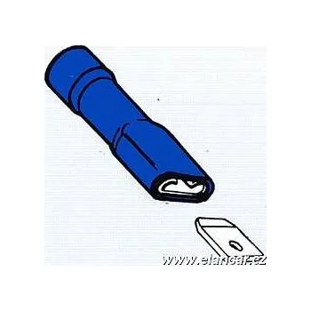 Auto elektroinstalace Izolovaný konektor modrý 4,8mm samice BF 11.56 - 100Ks