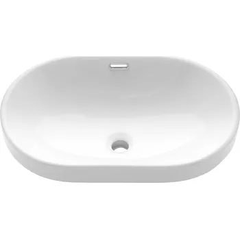 Umyvadlo Invena Egina umyvadlo 60x40 cm oválné zápustný bílá CE-52-060