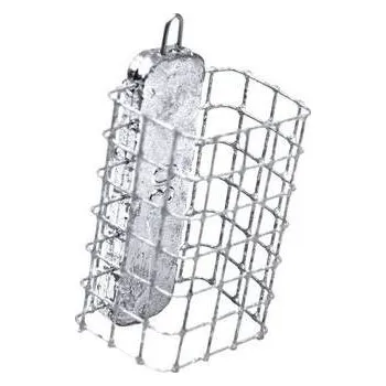 Krmítko pro ryby Krmítko feedrové hranaté s obratlíkem váha 70g