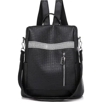 Městský batoh Dámský Crossbody batůžek s popruhem Černý Lifestyle 97k-cube