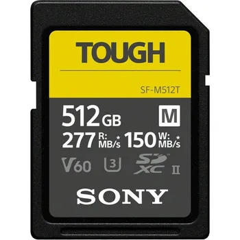 Paměťová karta Paměťová karta Sony Tough SF-M 512GB V60 U3 UHS-II (277R/150W)