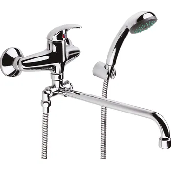 Vodovodní baterie Raf Polar New Vana-umyvadlo Nástěnná baterie s příslušenstvím, chrom, PN29B