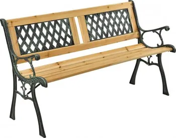 Zahradní lavice Agrofortel Epsilon 122 cm dřevo/litina