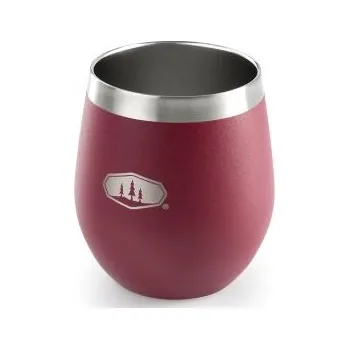 Kempingové nádobí GSI Outdoors Glacier Stainless Glass cabernet Červená hrnek
