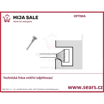 Fréza Technická fréza S16120S06 vnitřní odjehlovací 16x18x6 OPTIMA PRECISE ( OPTIMA TOOL )
