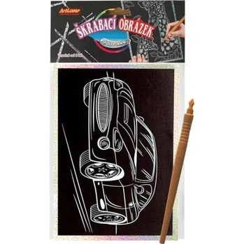 Výuková hračka ARTLOVER Holografický škrabací obrázek - Auto
