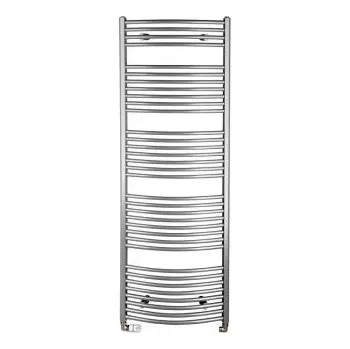 Radiátor Aqualine Otopné těleso oblé 970x450 mm, 419 W, metalická stříbrná, ILA94