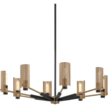 HUDSON VALLEY závěsné svítidlo PILSEN kov/ocel bronz/staromosaz/mosaz E27 8x8W F6878-CE