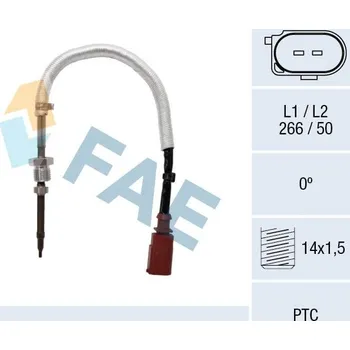 Čidlo automobilu Čidlo, teplota výfukových plynů FAE 68083