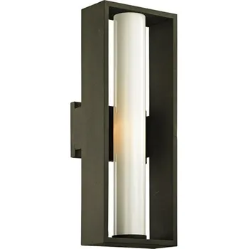 Nástěnné svítidlo HUDSON VALLEY venkovní nástěnné svítidlo MONDRIAN hliník/sklo bronz/opál E27 1x60W B6492-CE