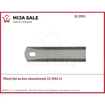 Pilový plátek 300/20-18Z - 22 2951 Cr Pilový list na kov oboustranný