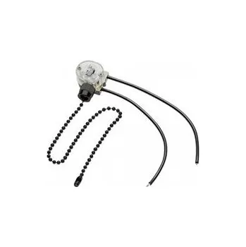 Elektroinstalační krabice GTV Řetízkový vypínač WL-LAN1, černý