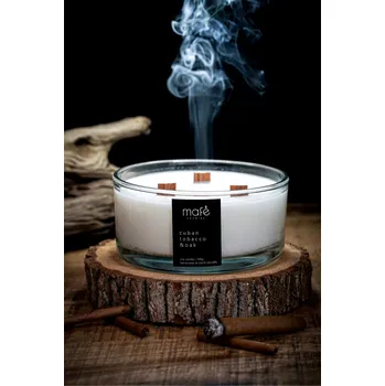 Svíčka Mafe candles Sójová svíčka | Kubánský tabák & dubové dřevo | 700g
