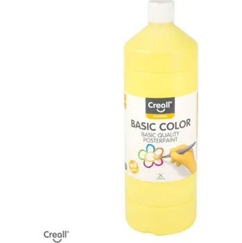 Vodová barva Tempera 1000ml, sv.žlutá barva