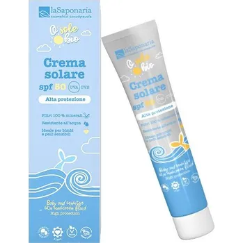 Přípravek na opalování laSaponaria BIO opalovací krém pro děti a citlivou pokožku SPF50