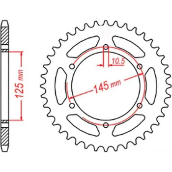 Řetězová sada pro motocykl MTX PARTS rozeta 866 47 YAMAHA MT 03 06-12 (5YK) (JTR855.47) (řetěz 520) (MTX PARTS rozeta 866 47 YAMAHA MT 03 06-12 (5YK) (JTR855.47) (řetěz 520))