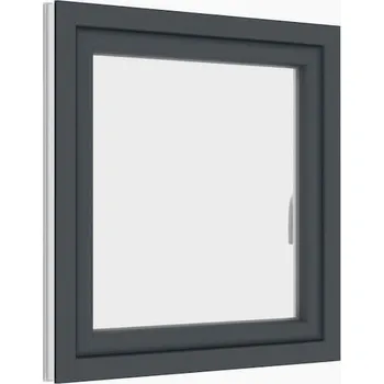 Okno plastové okno 50x50 cm, jednokřídlé, antracit/bílé, PREMIUM 7000 (rozměr 50x50 cm, otevírací a výklopné)
