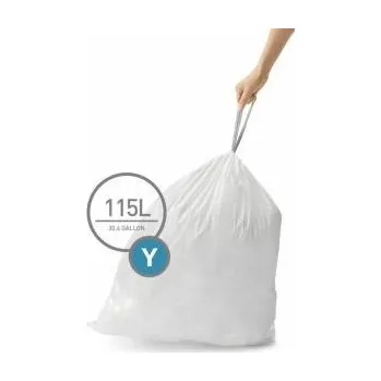 Odpadkový koš Simplehuman Sáčky do odpadkového koše 115 L, Simplehuman typ Y zatahovací, 200 ks v balení, 45 µm, CW0404