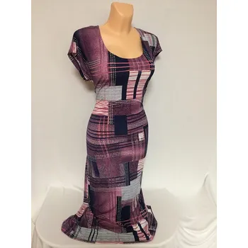 Dámské šaty Dámské šaty, Barva Fialová, Velikost XXL 48, Materiál 98% Polyester 2% Lycra