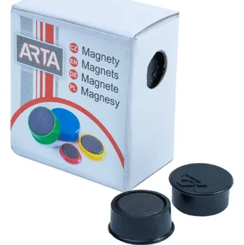 Magnetická kreslící tabulka Magnety ARTA průměr 16mm, černé (10ks v balení)