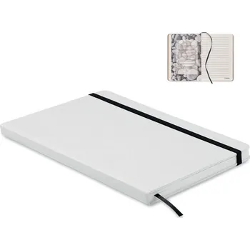 Zápisník Zápisník A5 z recykl. kartonu Stein, bílá