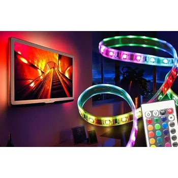 LED páska Lumenmax 5050 - RGB LED pásek - 5 metrů. Kompletní sada - barevná