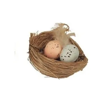 Vánoční ozdoba Pro Háčkování Dekorace hnízdo s vajíčky