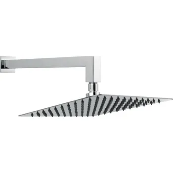 Sprchová hlavice Ferro Slim hlavová sprchá s ramenem 25x25 cm čtvercový chrom NPT14