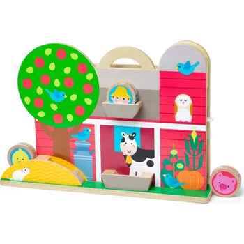 Hračka pro nejmenší Melissa & Doug Go Tots Dřevěná farma