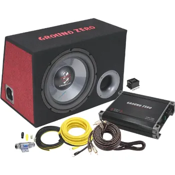 Auto Hi-Fi Zvýhodněný set subwooferu a zesilovače Ground Zero GZ BASS KIT 12.300X-II Connect