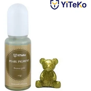 Perleťový pigment do pryskyřice YiTeKo Bronze gold 20 10ml