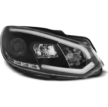Přední světlomet TUNING-TEC Přední světla VW Golf VI 08-12 - černá TUBE LIGHTS TRU DRL