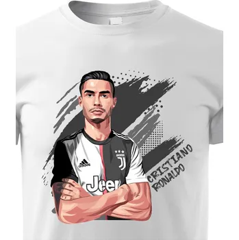 Chlapecké tričko Dětské tričko Cristiano Ronaldo, Barva Bílá, Velikost 158 cm/12 roků, Canvas Dětské tričko Bezvatriko.cz 1904