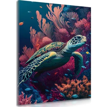 Obraz Dovido Obraz surrealistická želva