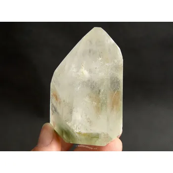 Přírodní kámen Křišťál s inkluzemi tvar špice 135g