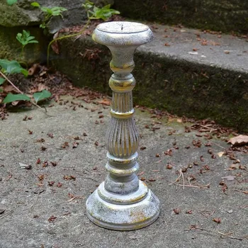 Svícen Svícen Bílá romance 30 cm, dřevo