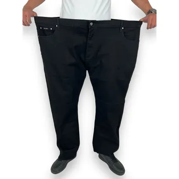 Pánské džíny Toll Pánské černé nadměrné džíny Barva: Černá, Velikost: 56