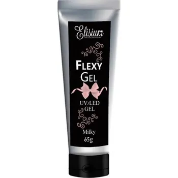 Výživa nehtů Elisium Flexy Gel Milky gel pro prodloužení a stavbu nehtů Hmotnost: 65g