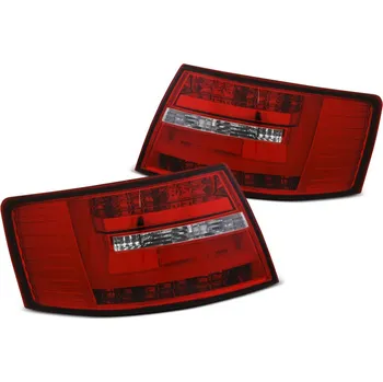 Zadní světlomet TUNING-TEC Zadní světla Audi A6 C6 04-08 sedan - červená/bílá LED BAR 6PIN