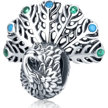 Přívěsek For Silver Korálek Páv - Stříbro 925