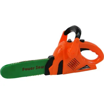 Dětská kuchyňka Pila dětská funkční na baterie 33cm plastová řetězová Světlo Zvuk
