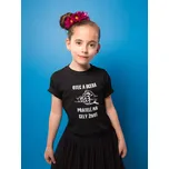 Dívčí tričko Otec a Dcera Barva: Černá, Velikost: 122