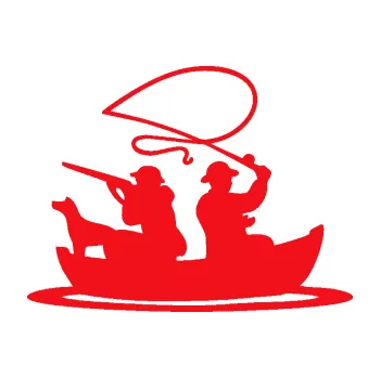 Polep vozidla SAMOLEPKA Rybaření a lov 001 pravá (10 - červená) NA AUTO, NÁLEPKA, FÓLIE, POLEP, TUNING, VLASTNÍ TEXT, TISK, AUTOSAMOLEPKY.cz, POLEPY, OBRÁZEK, LOGO, SAMOLEPKY