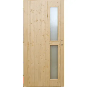 Interiérové dveře Hrdinka Palubkové dveře Vertikal - zámek Materiál: smrk, Šířka: 80 cm, Orientace: Pravé